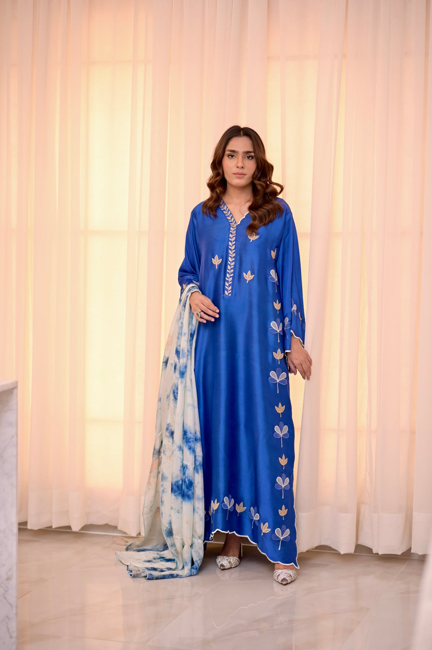 Clover Kaftan (blue)