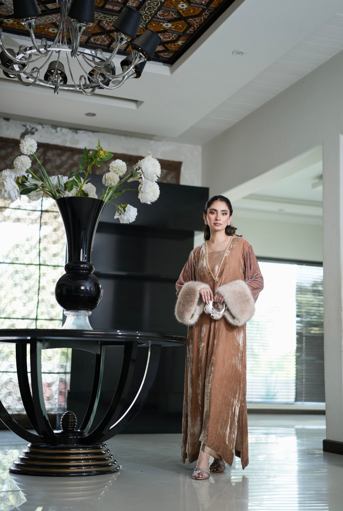 Lux Fur Kaftan