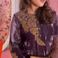 Mauve purple velvet formal