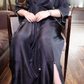 Pure Silk Black Kaftan