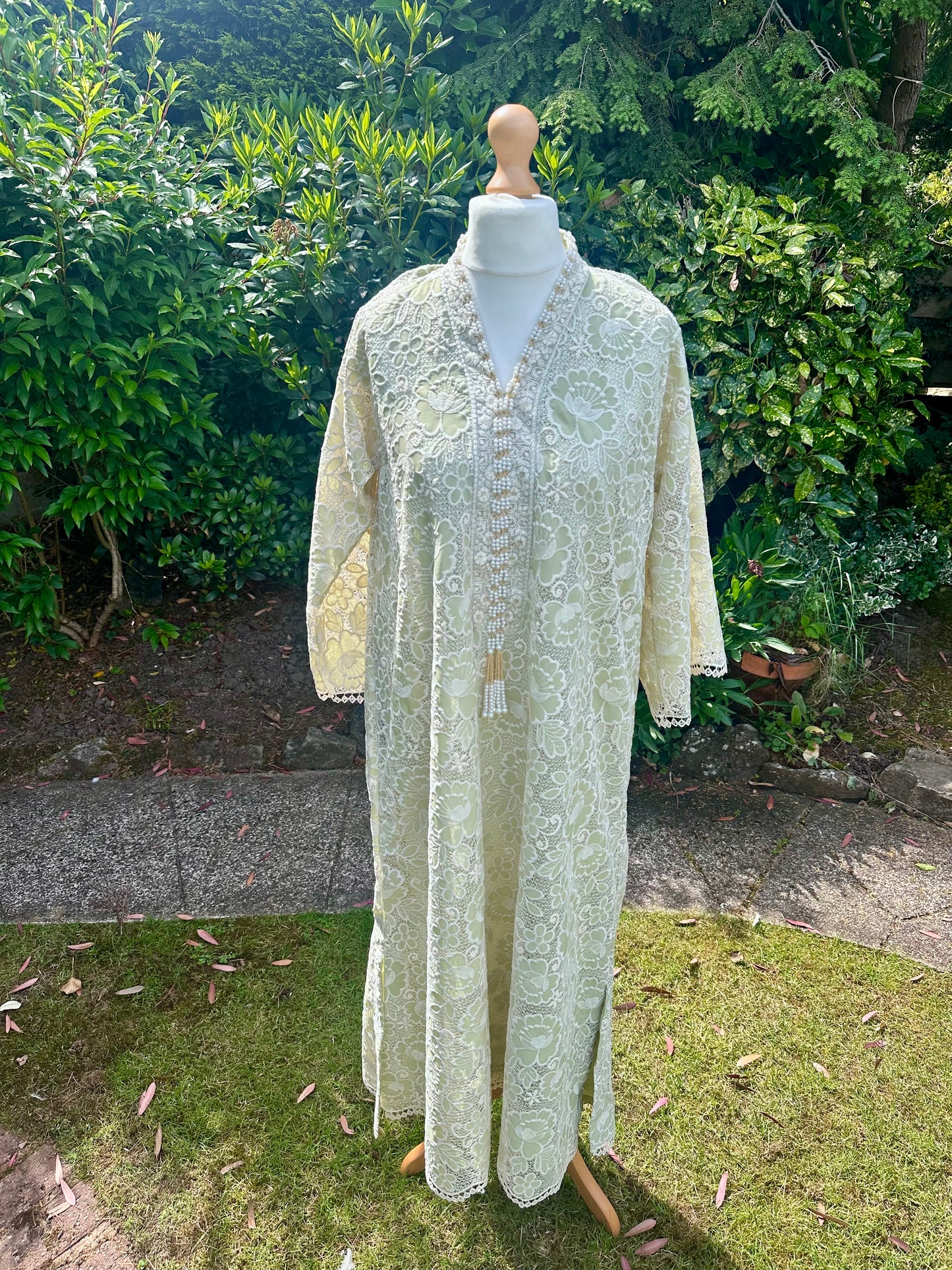 Sage Crochet Kaftan