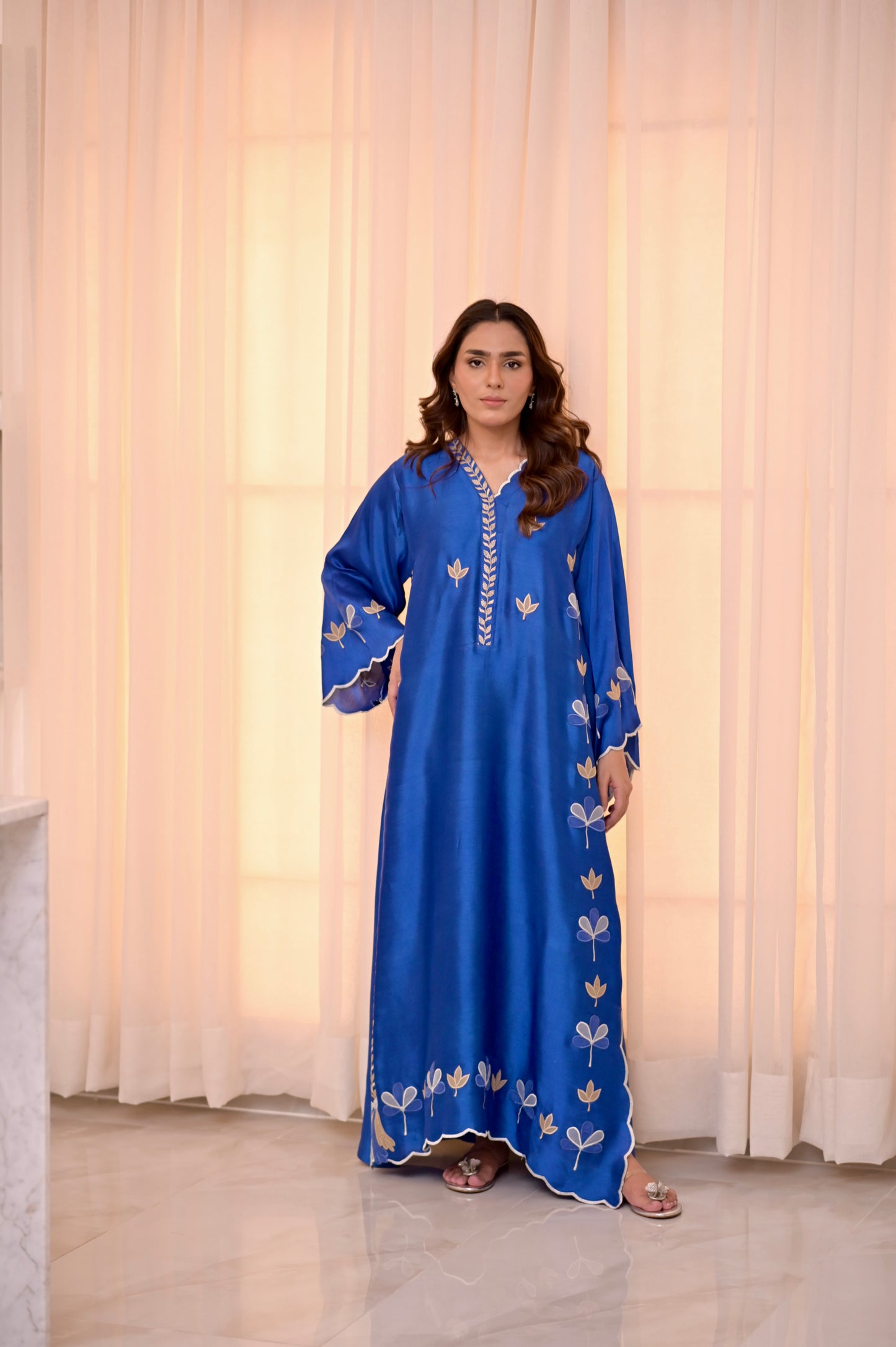 Clover Kaftan (blue)