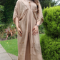 Pure Silk Champagne Gold Kaftan