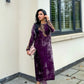 Mauve purple velvet formal