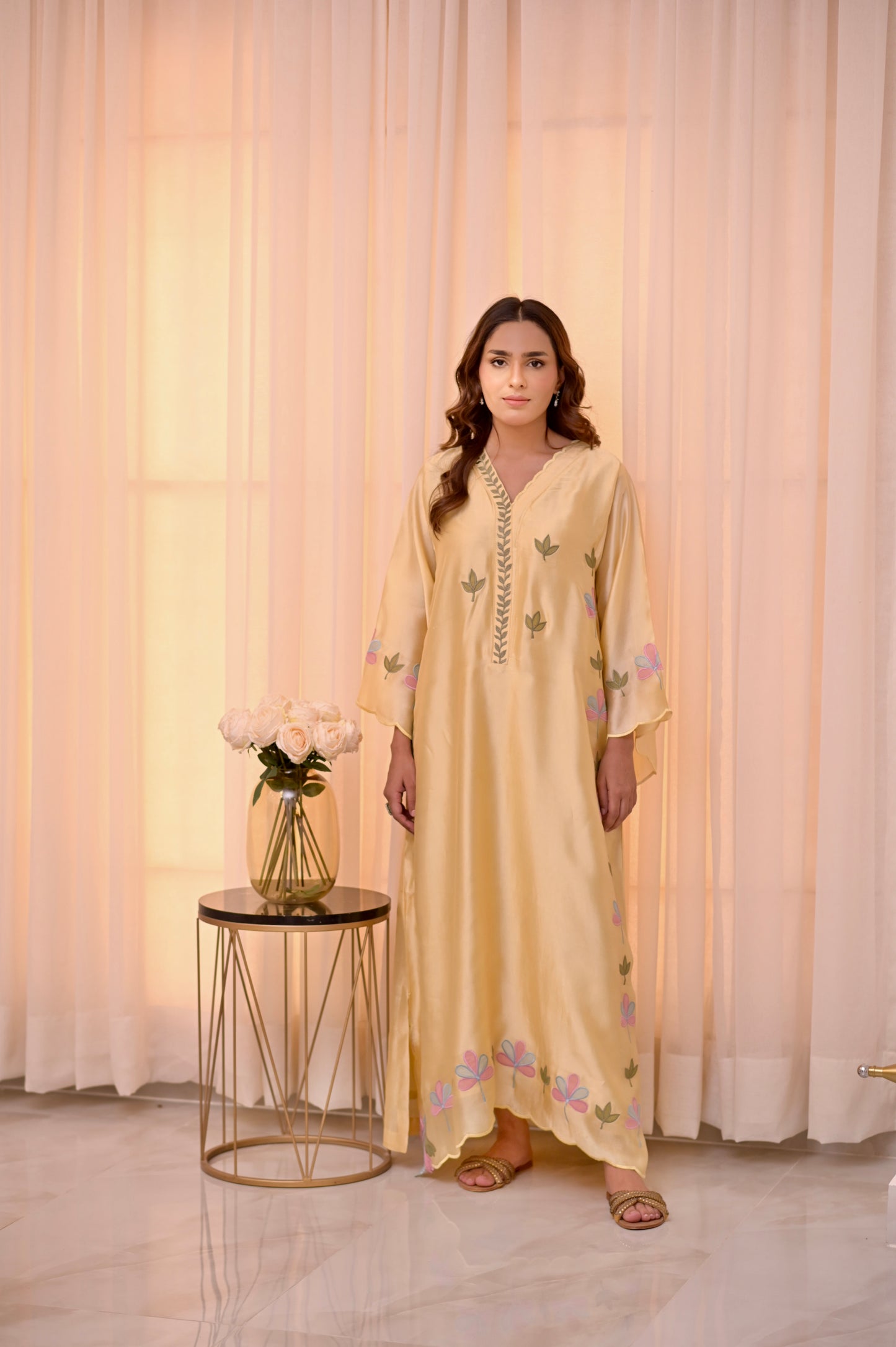 Clover Kaftan (Yellow)