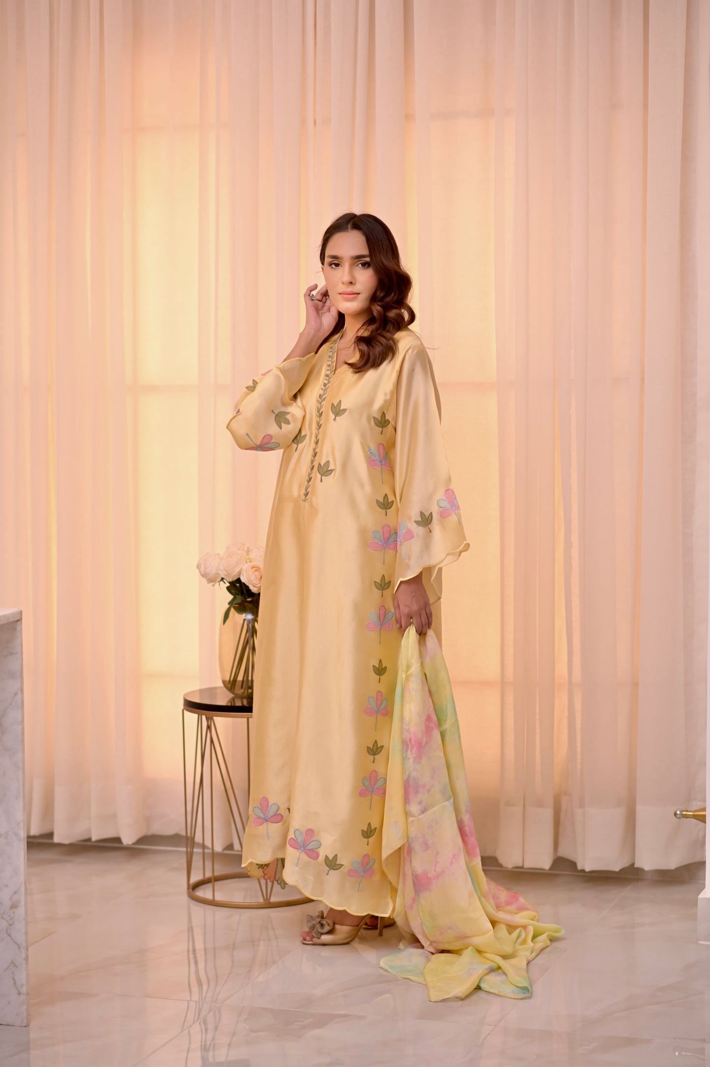 Clover Kaftan (Yellow)