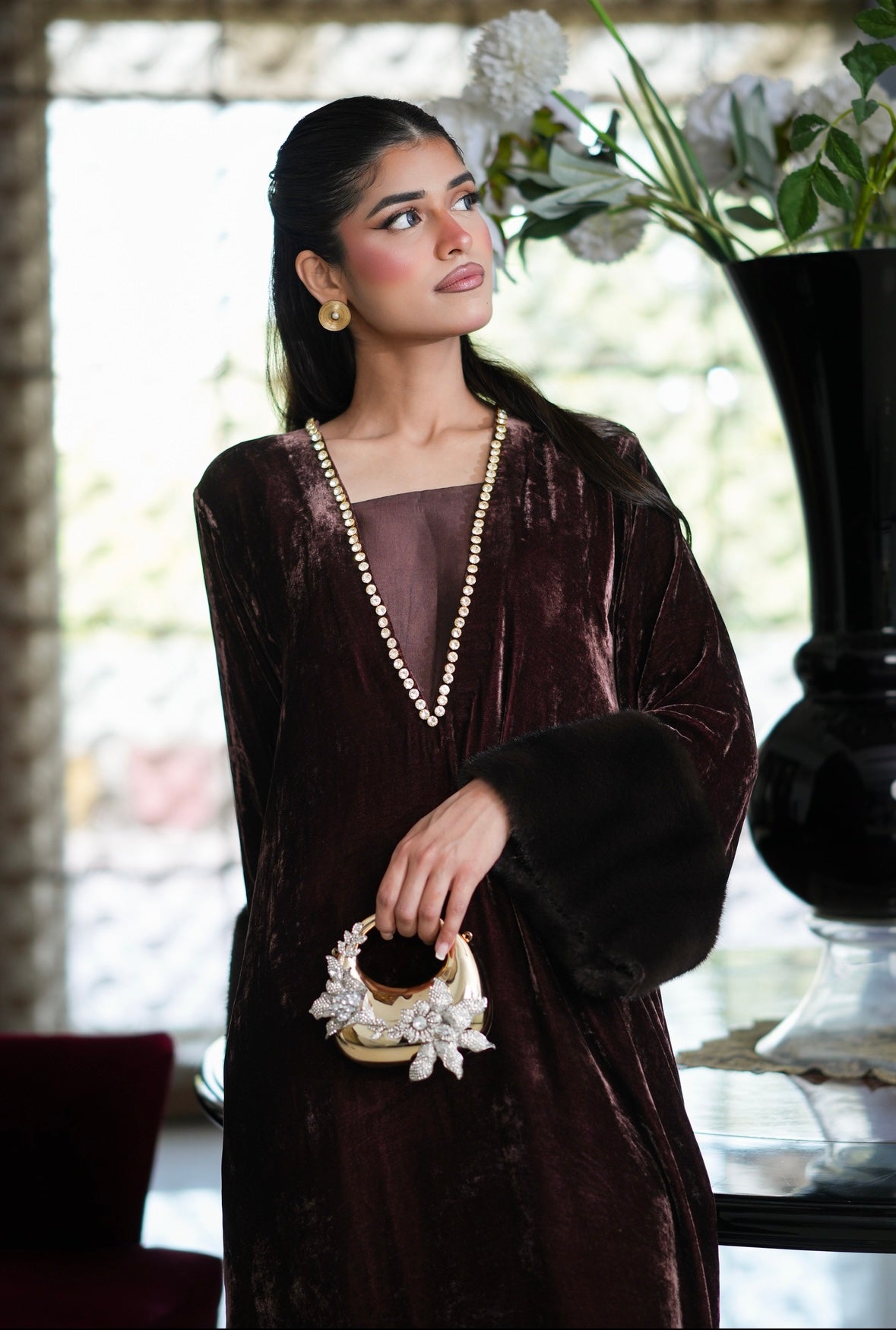 Lux Fur Kaftan