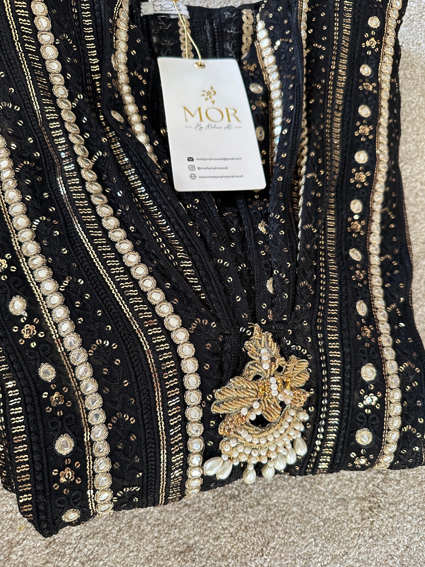 Embellished Chikan Kaftan