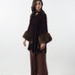 Fur Co Ord with attached Scarf
