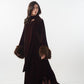 Fur Kaftan with attached scarf