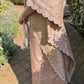 Scalloped Silk Kaftan - Biscuit Beige