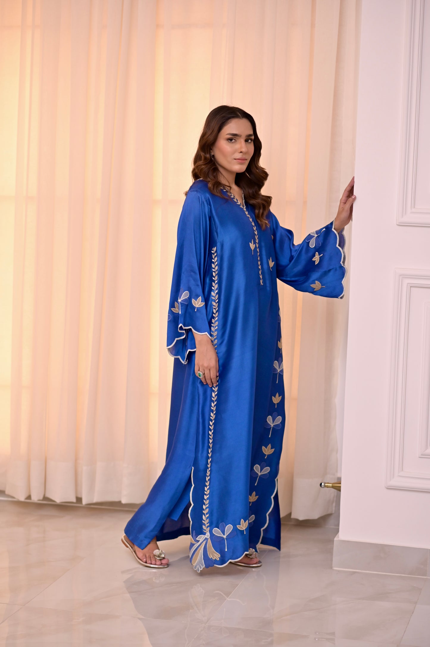 Clover Kaftan (blue)