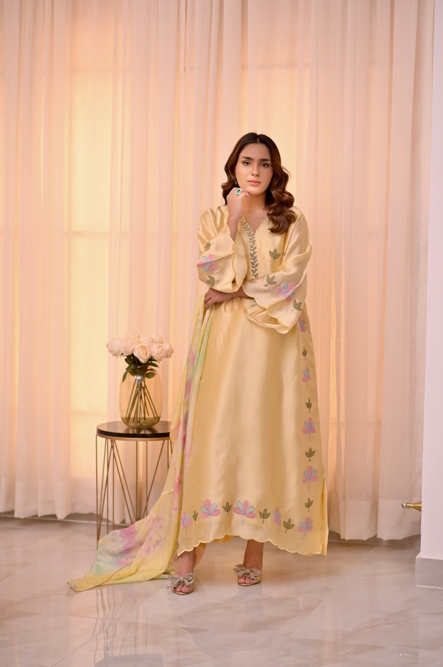 Clover Kaftan (Yellow)