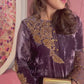 Mauve purple velvet formal